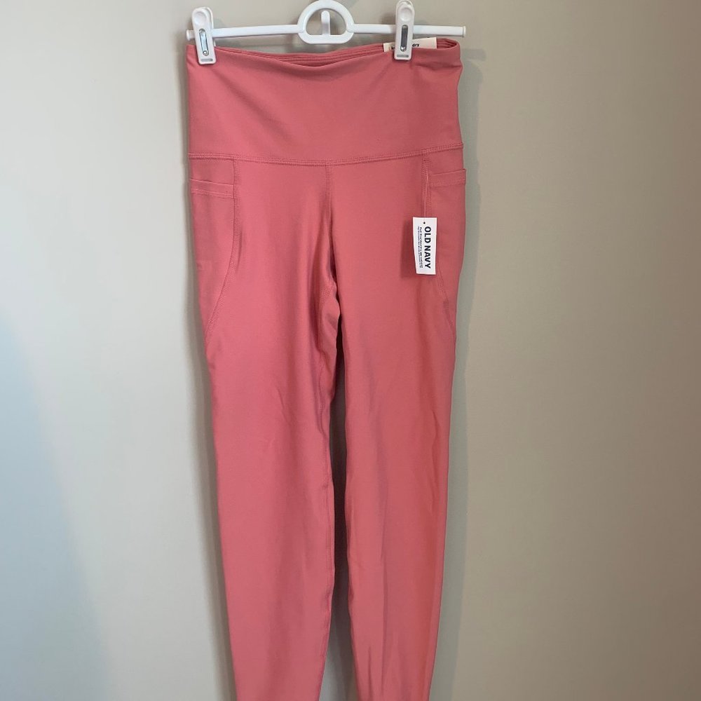 NWT Old Navy High-Waisted Side-Pocket Leggings For Women, PowerSoft, Small